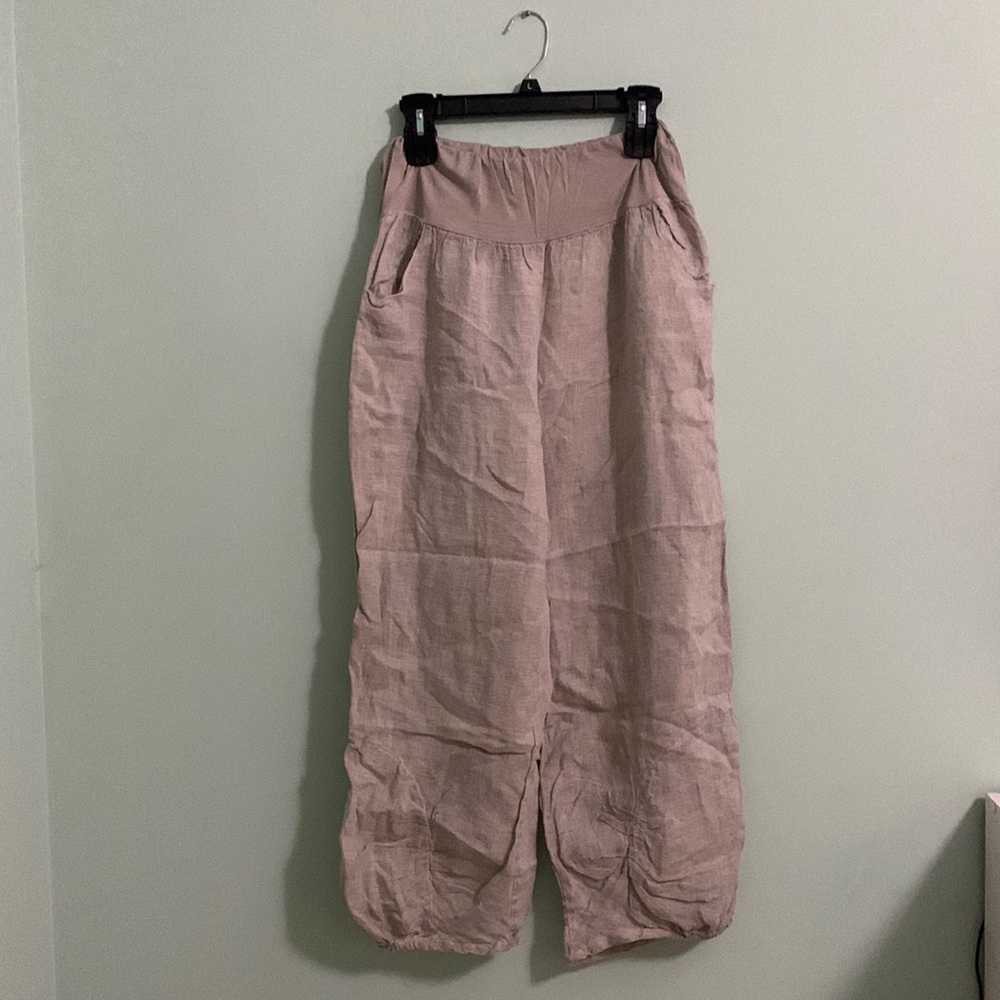Tina Stephens Linen Blend Pants OS